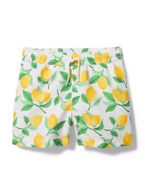 Janie and Jack Lemon Print Swim Trunks, Size 6